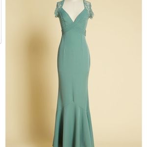 Modcloth Green Maxi Dress